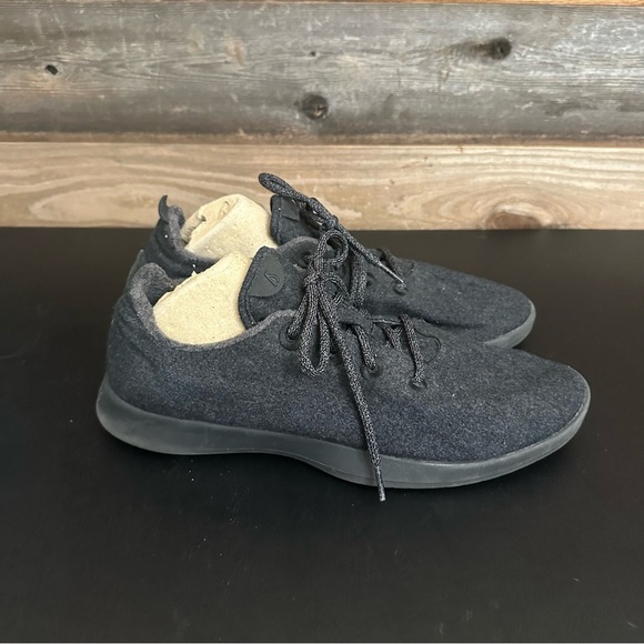 Allbirds Wool Runners Black Athletic Shoes Sneakers Mens Size 13 Merino Wool - Picture 4 of 10